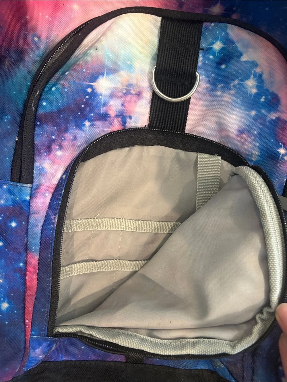 Pottery Barn Teen Galaxy Print Backpack in Blue, Pink, Purple